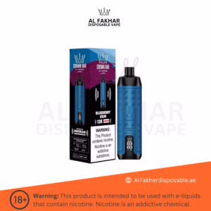 Al Fakher Crown Bar 12000 Puffs Blueberry Gum