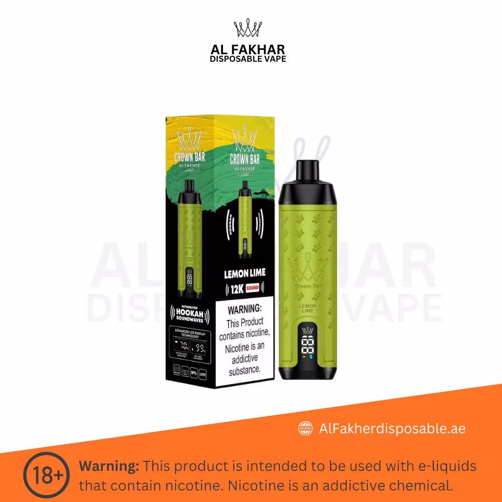 Al Fakher Crown Bar 12000 Puffs Lemon Lime