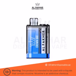 Al Fakher Crown Bar 9000 Puffs Blue Razz Lemonade