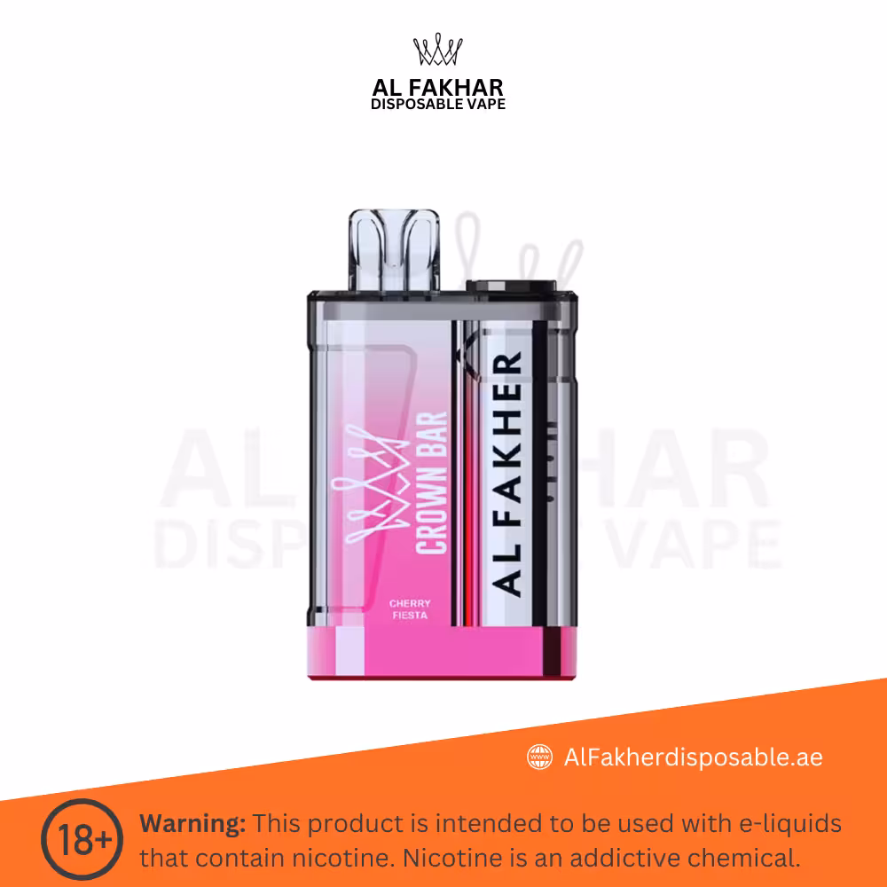 Al Fakher Crown Bar 9000 Puffs Cherry Fiesta